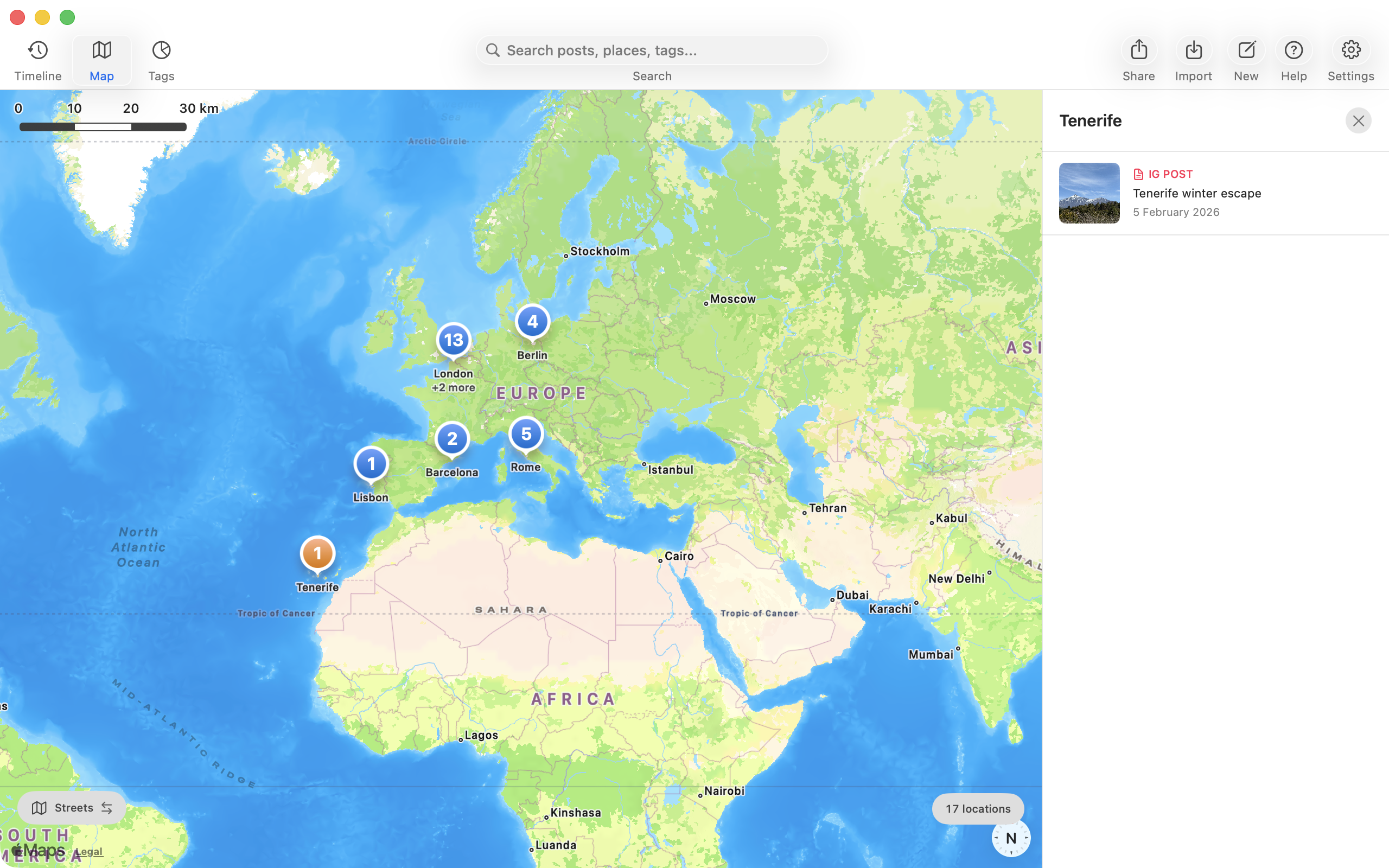 Map view